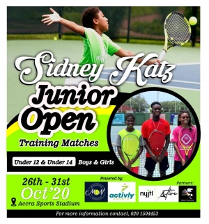 Ghana Junior Tennis To Get Active With Sidney Katz Open - Thanks To Michael Nortey And Activly Sports