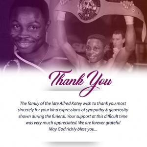 GBA and Alfred Kotey family thank all