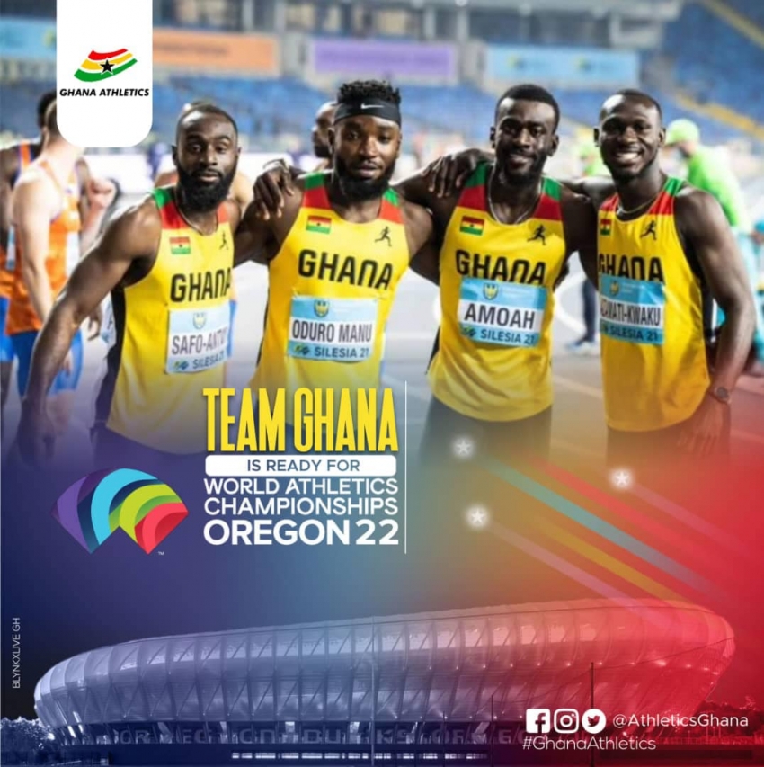 Team Ghana arrives in Eugene for 2022 World Athletics Championships