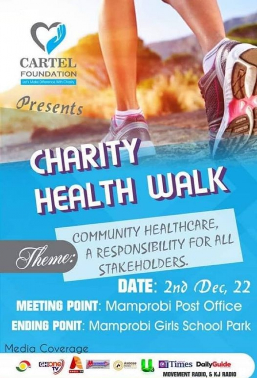 Cartel Foundation To Organise Health Walk On Friday