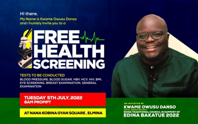 Kwame Owusu Danso Gives Back to Elmina (KEEA) As He Organises Free Health Screening